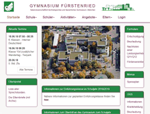 Tablet Screenshot of gymnasium-fuerstenried.de